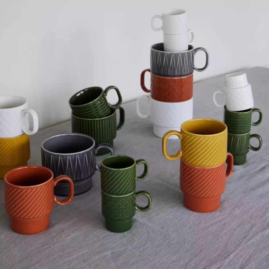 Zestaw 2 kubków 500ml SAGAFORM COFFE & MORE biały