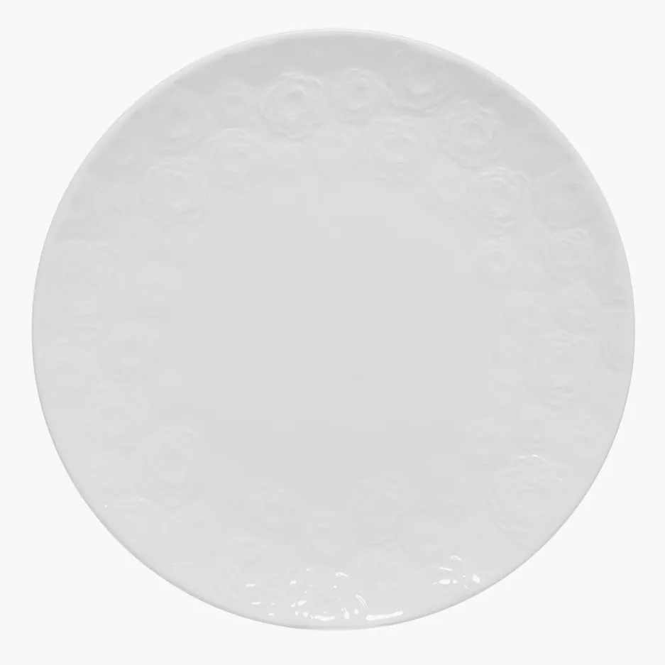 Talerz śniadaniowy różyczki DUKA SARA 21 cm porcelana