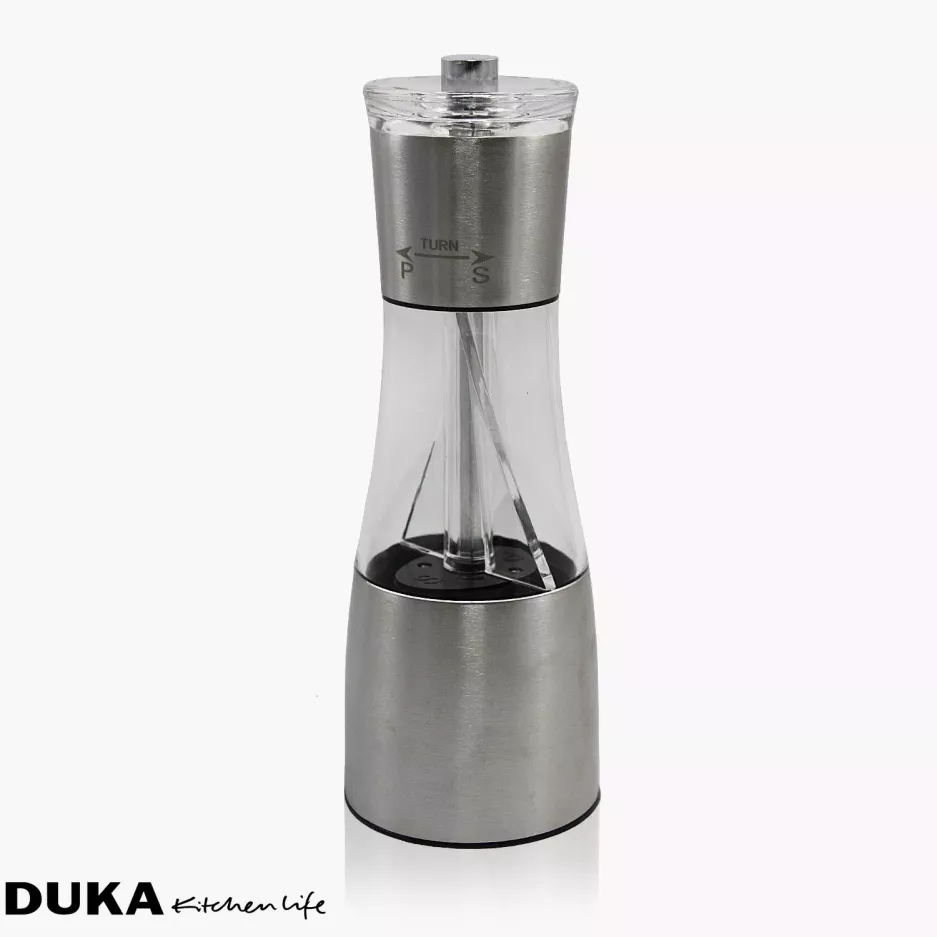 Młynek do soli pieprzu podwójny DUKA SPICE 19 cm stal nierdzewna