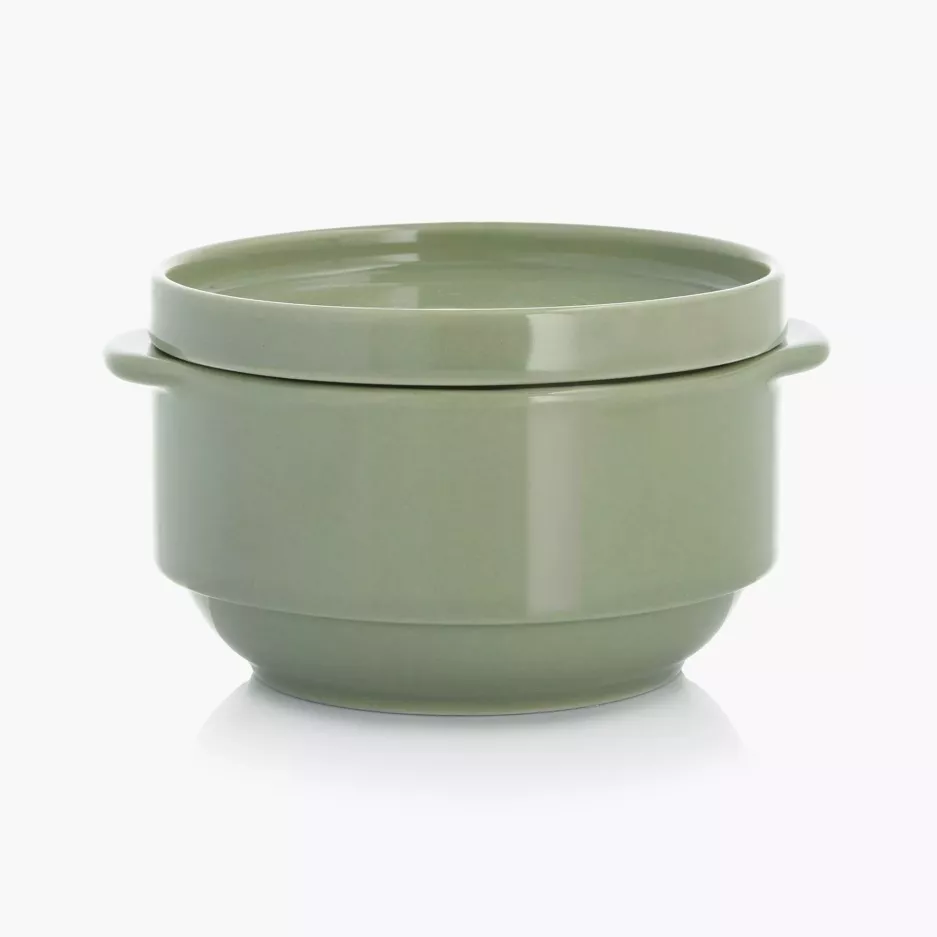 Talerzyk DUKA STAPEL GREEN 10.4 cm zielony porcelana