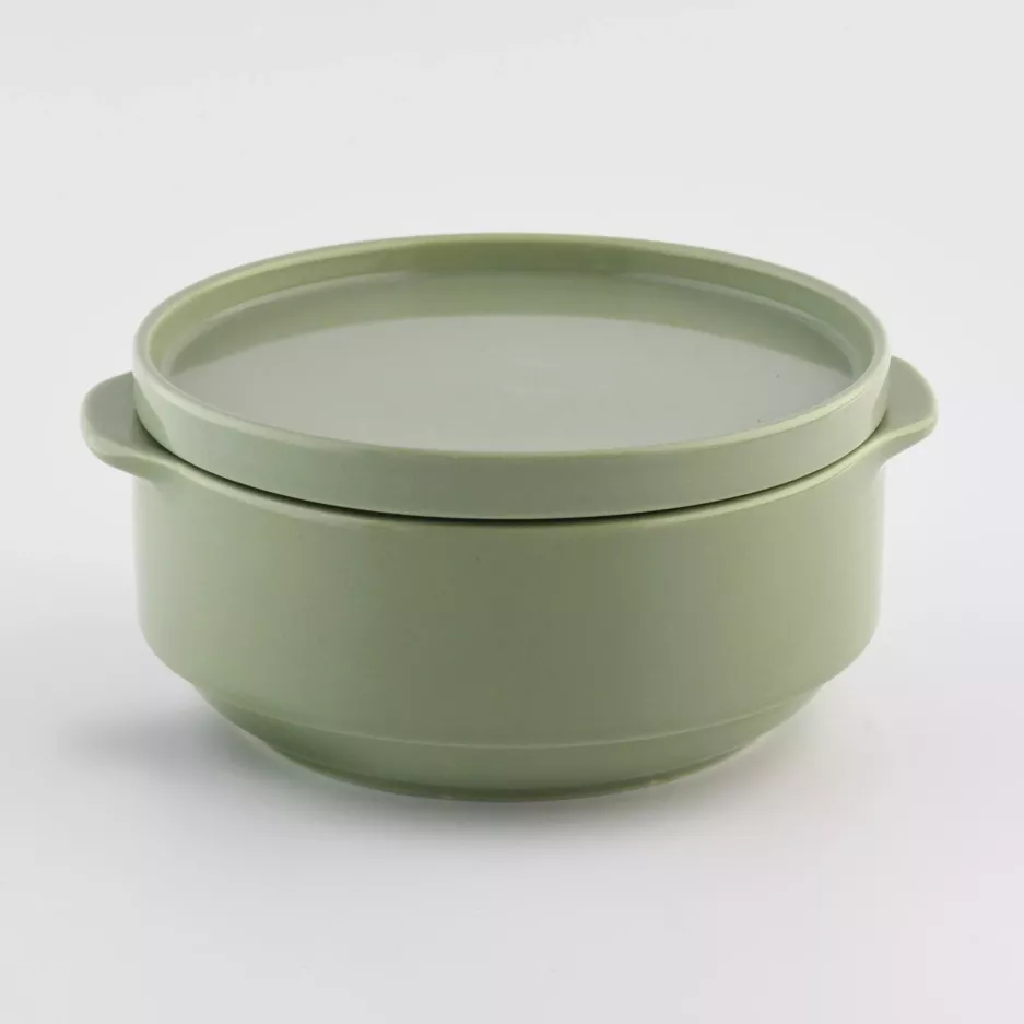 Talerzyk DUKA STAPEL GREEN 10.4 cm zielony porcelana