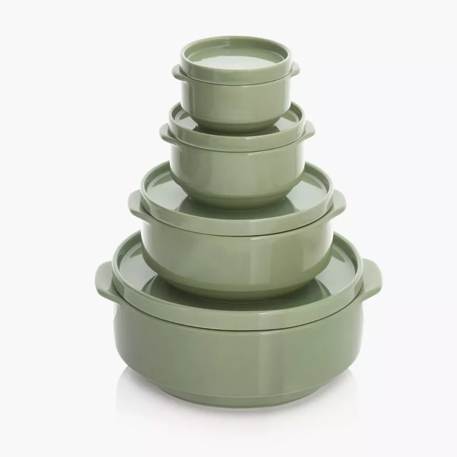 Talerzyk DUKA STAPEL GREEN 10.4 cm zielony porcelana