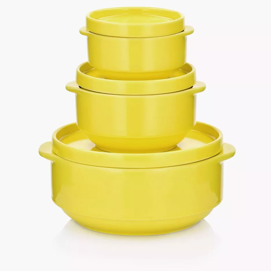 Talerzyk deserowy DUKA STAPEL YELLOW 15 cm żółty porcelana