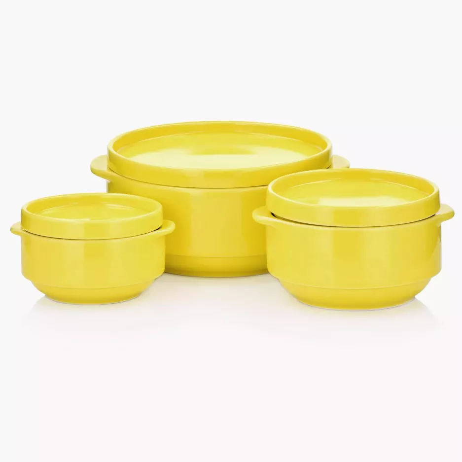 Talerzyk deserowy DUKA STAPEL YELLOW 15 cm żółty porcelana