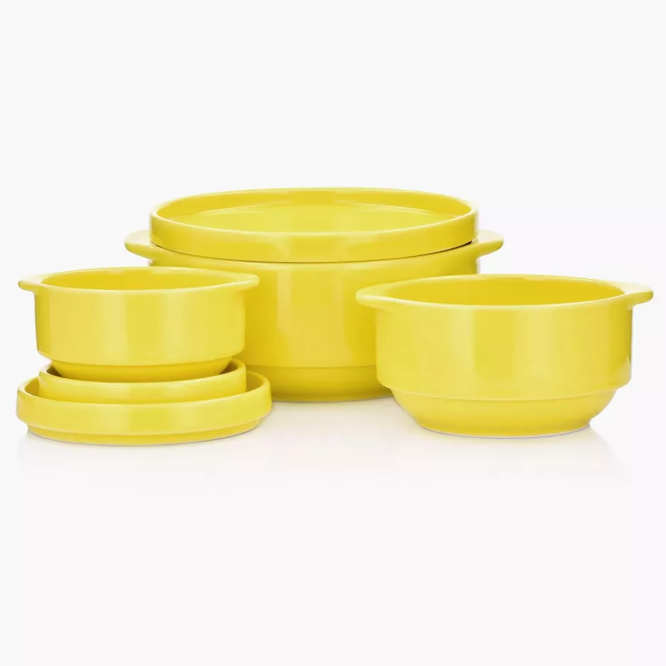 Talerzyk deserowy DUKA STAPEL YELLOW 15 cm żółty porcelana