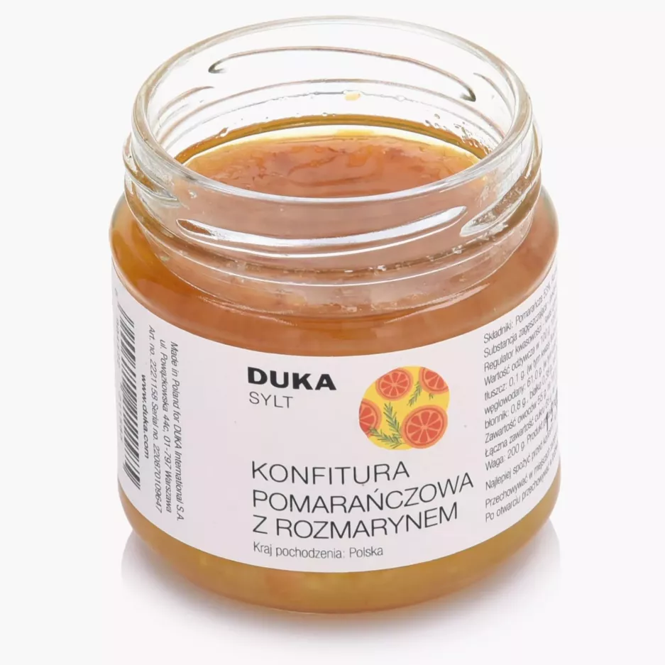 Konfitura pomarańczowa z rozmarynem DUKA SYLT 200 g