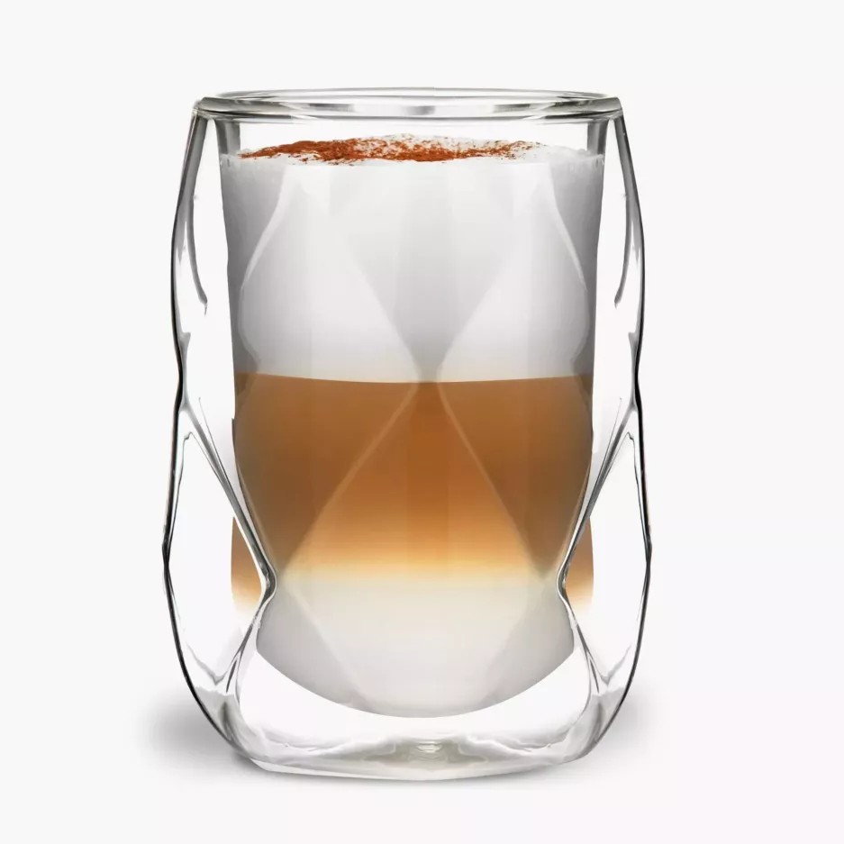 Komplet szklanek z podwójną ścianką VIALLI DESIGN GEO 2 szt. 350 ml