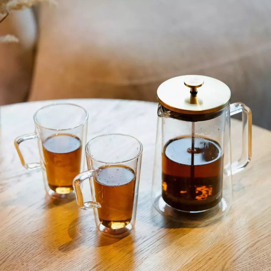 Zaparzacz do herbaty VIALLI DESIGN DIVA 1000ml złoty