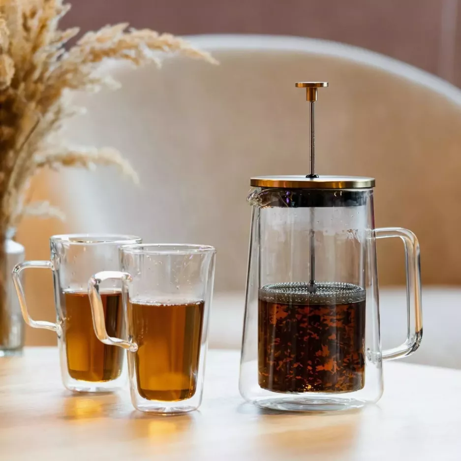 Zaparzacz do herbaty VIALLI DESIGN DIVA 1000ml złoty