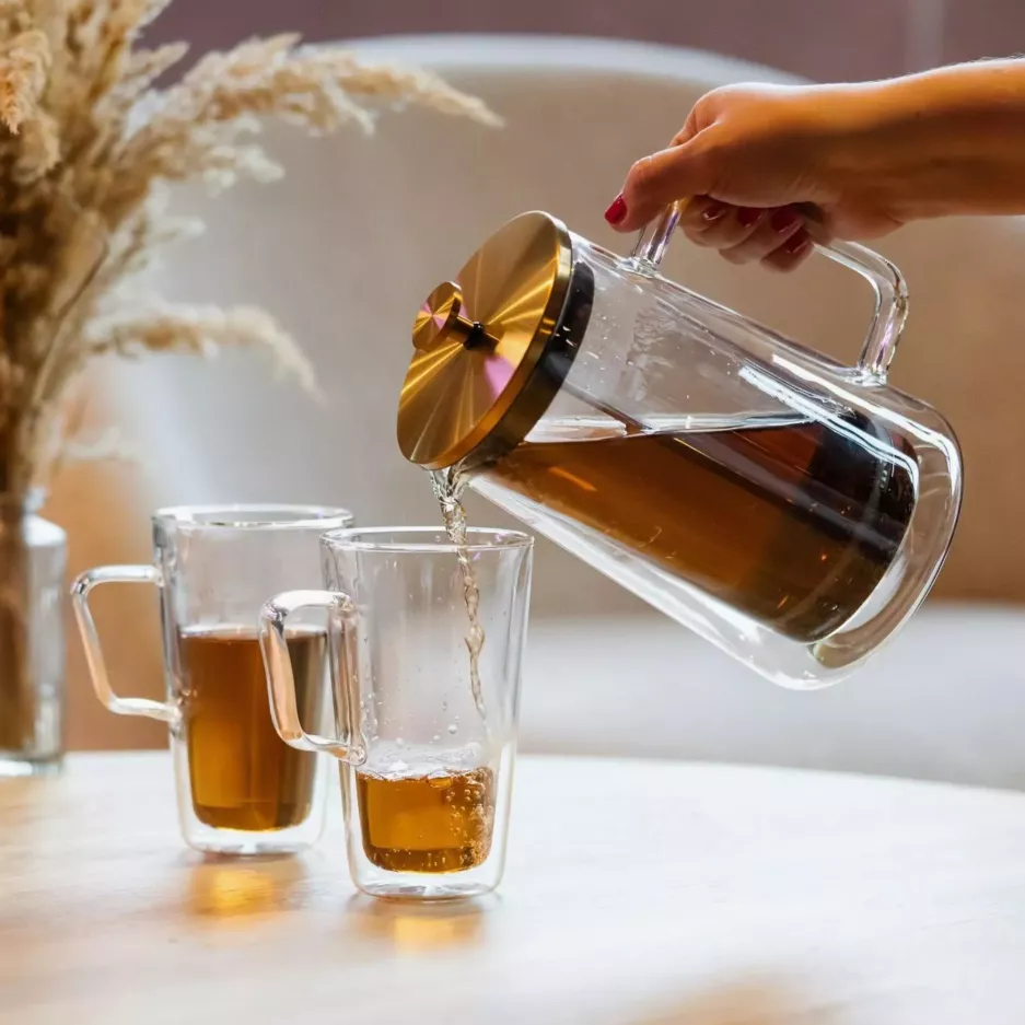 Zaparzacz do herbaty VIALLI DESIGN DIVA 1000ml złoty