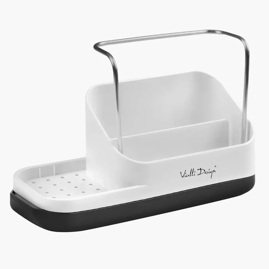 Organizer kuchenny z dozownikiem na płyn VIALLI DESIGN LIVIO DUO biały