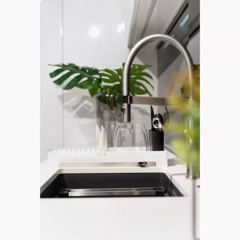 Suszarka ociekacz do naczyń VIALLI DESIGN LIVIO DUO biała plastikowa