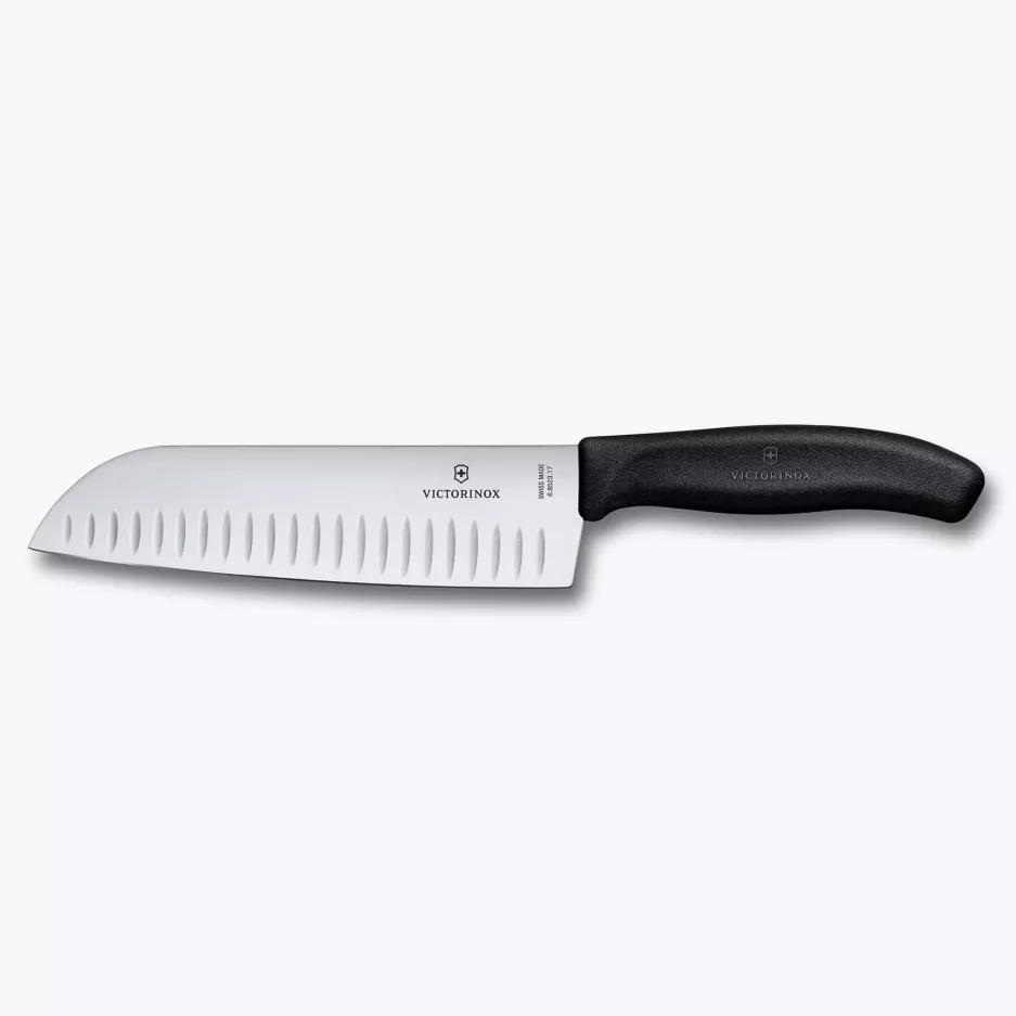 Nóż Santoku kuchenny VICTORINOX SWISS CLASSIC 17 cm czarny