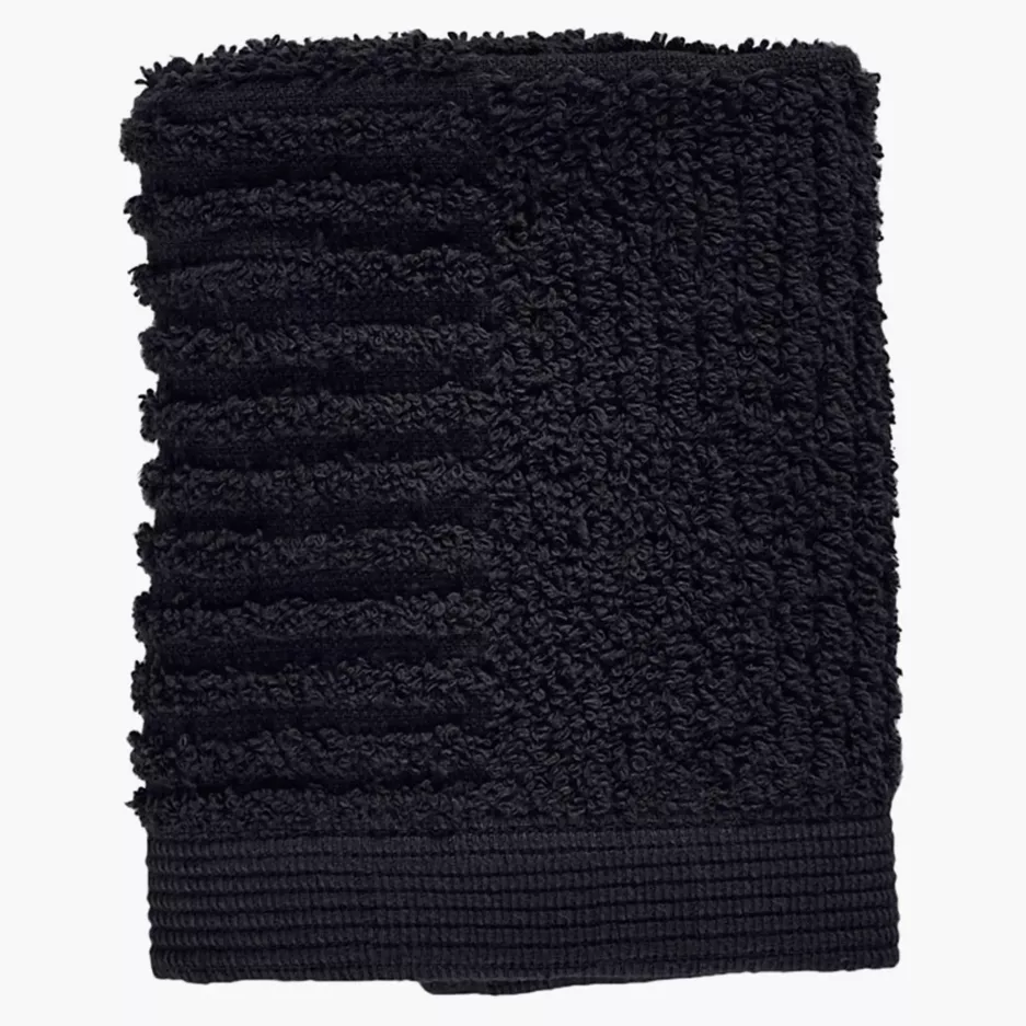 Ręcznik do twarzy ZONE DENMARK CLASSIC 30x30 cm czarny bawełniany