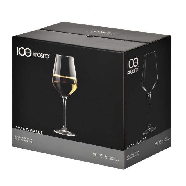 Kieliszki do białego wina KROSNO AVANT-GARDE 450 ml szklane