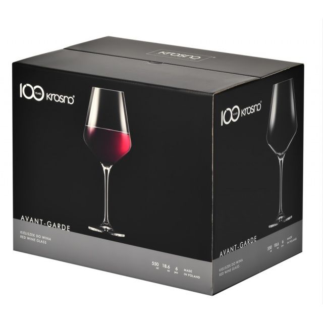 Kieliszki do czerwonego wina KROSNO AVANT-GARDE 6 szt. 550 ml