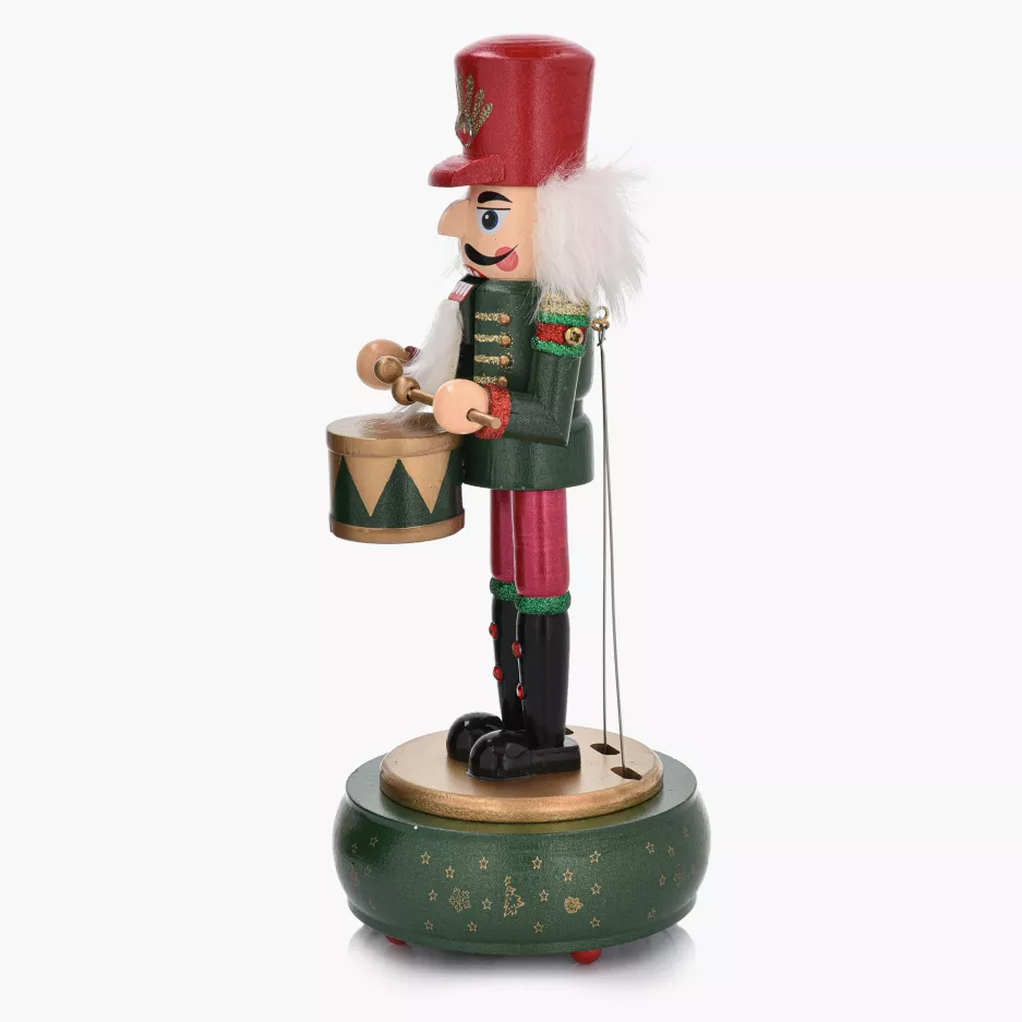 Dekoracja świąteczna dziadek do orzechów pozytywka DUKA LUCAS 30,5 cm