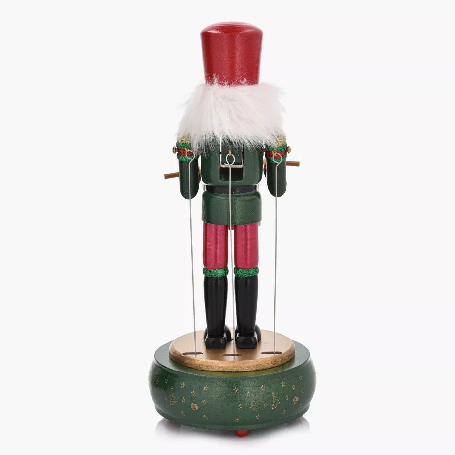 Dekoracja świąteczna dziadek do orzechów pozytywka DUKA LUCAS 30,5 cm