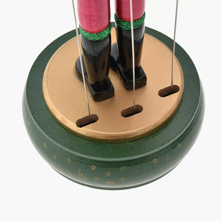 Dekoracja świąteczna dziadek do orzechów pozytywka DUKA LUCAS 30,5 cm