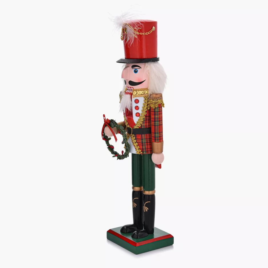 Dekoracja świąteczna dziadek do orzechów wieniec DUKA LUCAS 38 cm