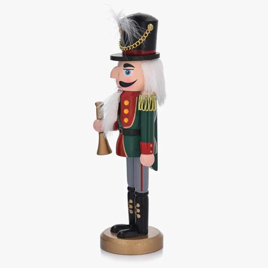 Dekoracja świąteczna dziadek do orzechów trąbka DUKA LUCAS 25 cm