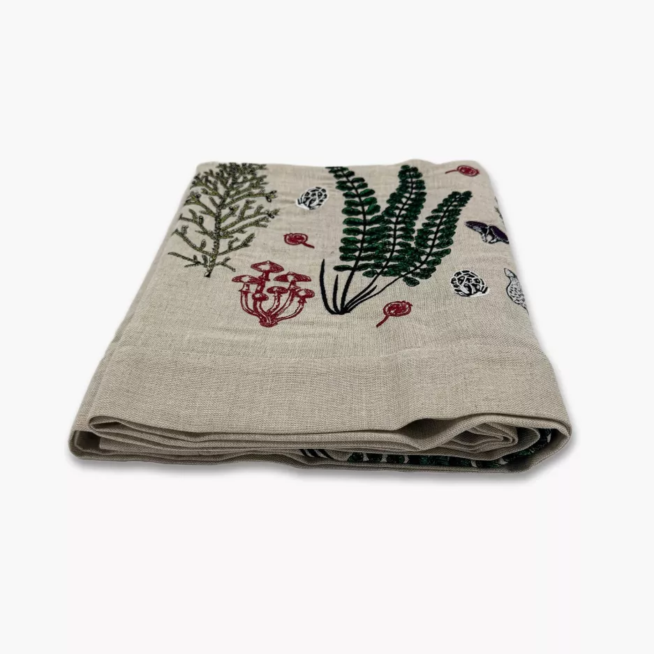 Obrus prostokątny DUKA ALFHEIM 250x150 cm beżowy lniany