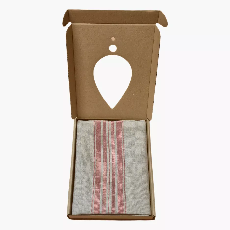 Ścierka DUKA TOSCANIA 47x70 cm czerwone pasy