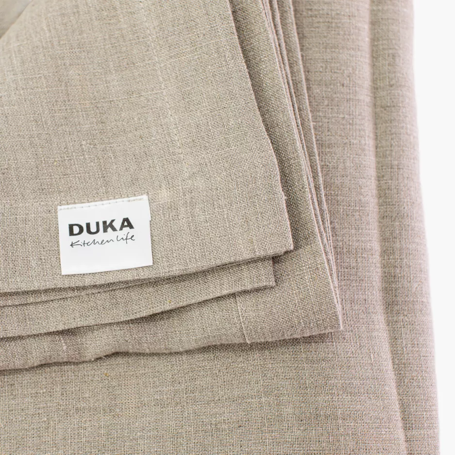 Obrus DUKA LYCKLING 140x250 cm 100% len beżowy