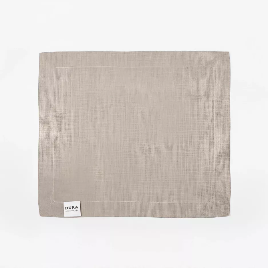 Zestaw 2 serwetek DUKA LYCKLING 40x40 cm 100% len beżowy