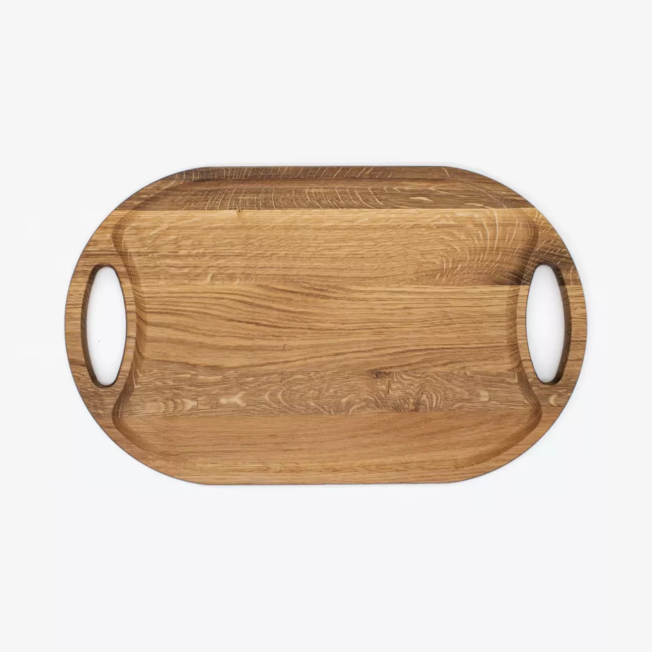 Taca do serwowania DUKA EK 48x29 cm drewniana dębowa