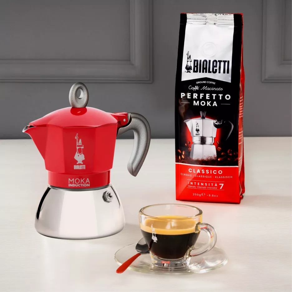 Kawiarka do kuchenki indukcyjnej BIALETTI New Moka czerwona 4tz