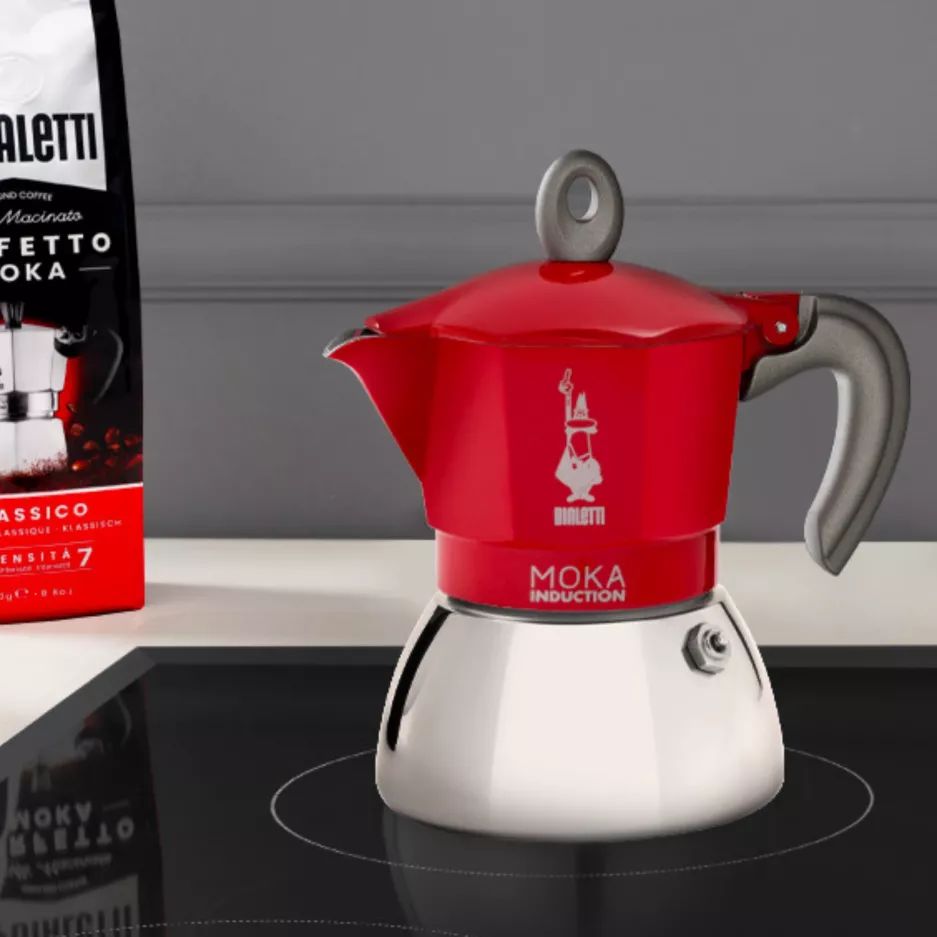 Kawiarka do kuchenki indukcyjnej BIALETTI New Moka czerwona 4tz
