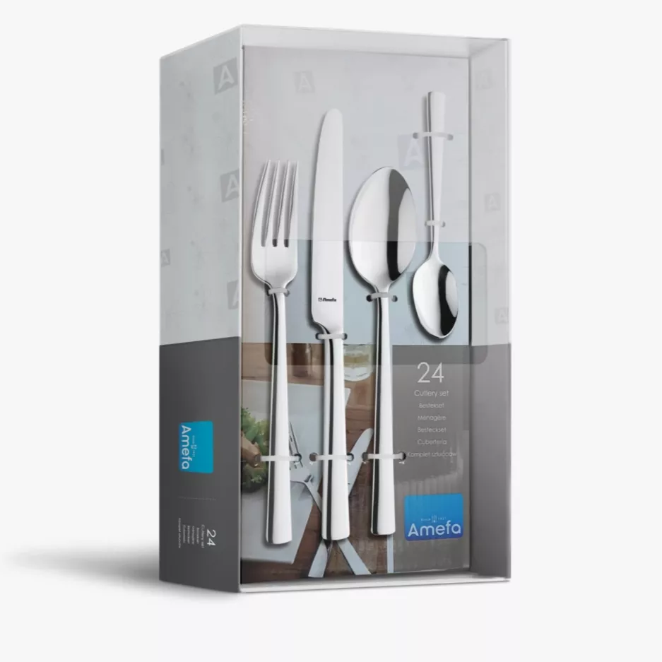 Komplet sztućców dla 6 osób AMEFA MODERNO 24 szt