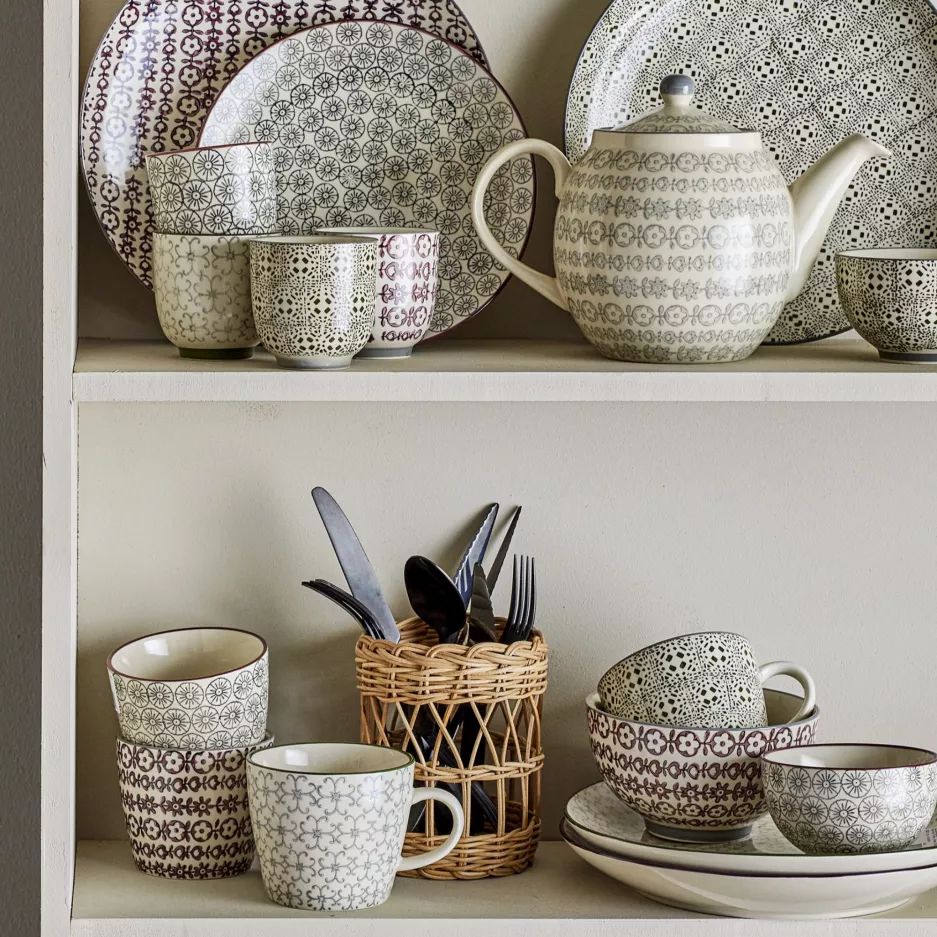 Miska BLOOMINGVILLE KARINE zestaw 2szt. 250ml beżowo-zielona