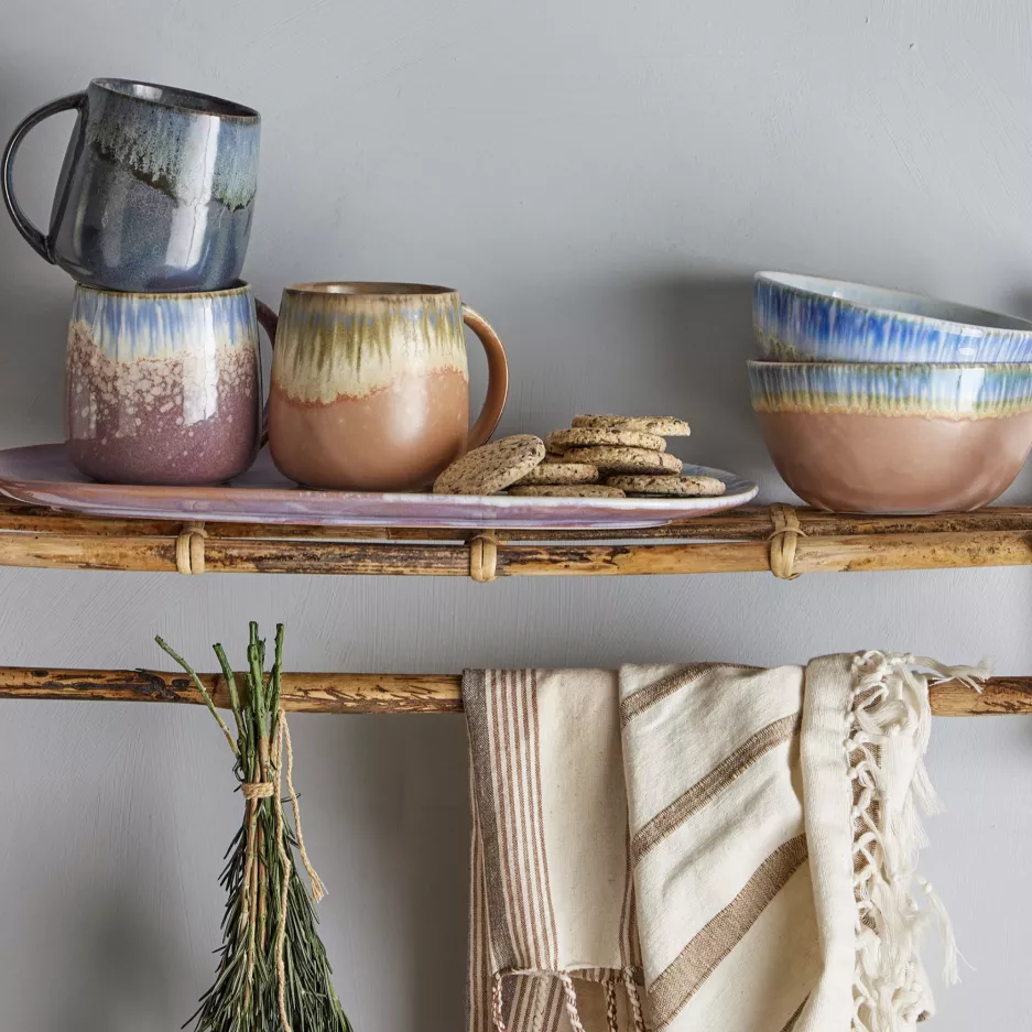 Zestaw 3 kubków BLOOMINGVILLE CLOE 460 ml różowy