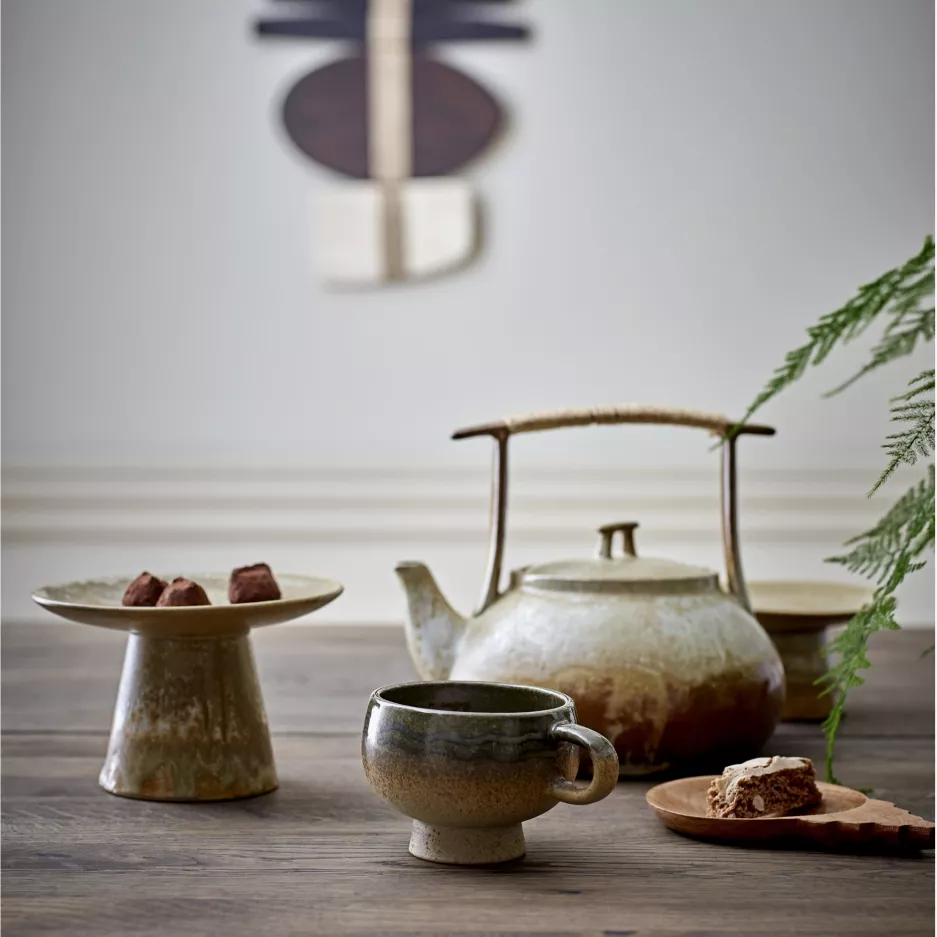 Filiżanka 220ml BLOOMINGVILLE OCULUS zestaw 2 szt brązowa