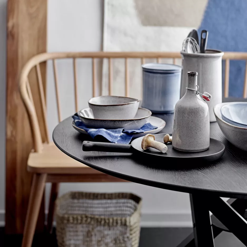 Zestaw obiadowy 12 elementów BLOOMINGVILLE SANDRINE szary