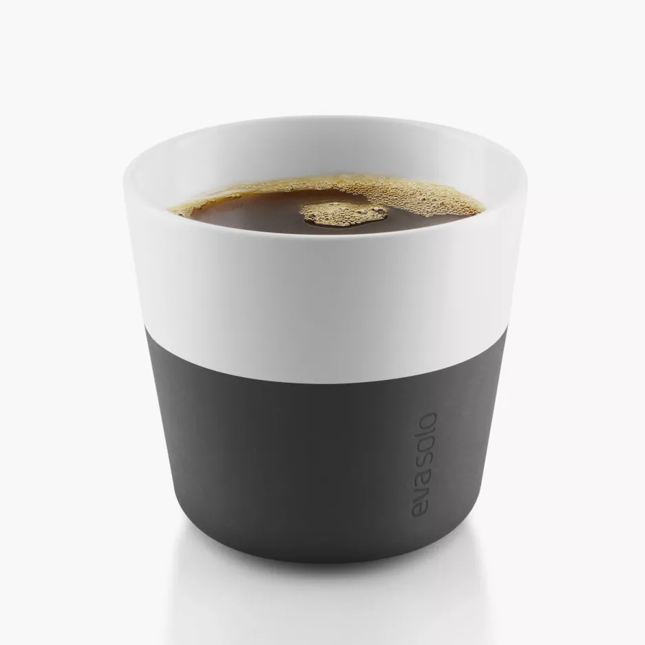 Zestaw 2 filiżanek do Lungo EVASOLO 230ml Carbon Black