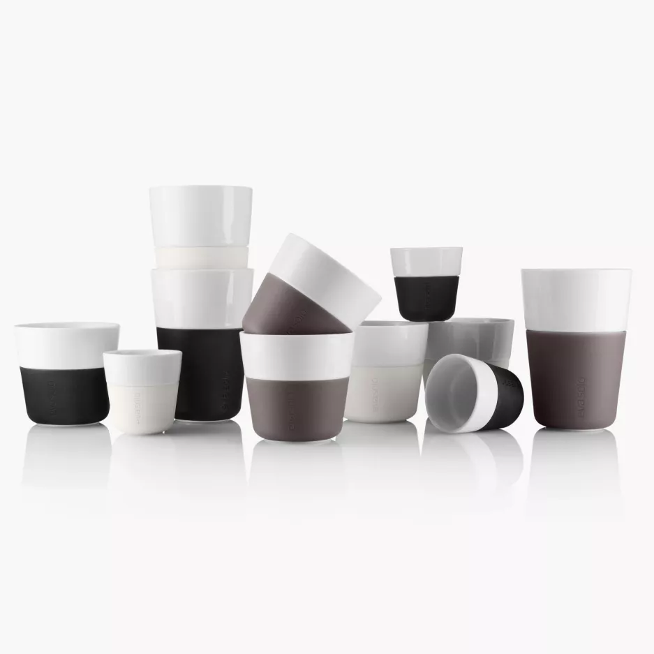 Zestaw 2 filiżanek do Lungo EVASOLO 230ml Carbon Black