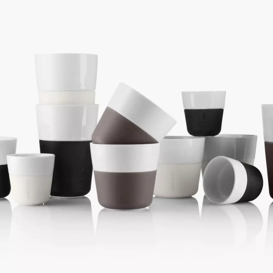 Zestaw 2 filiżanek do Lungo EVASOLO 230ml Elephant Grey