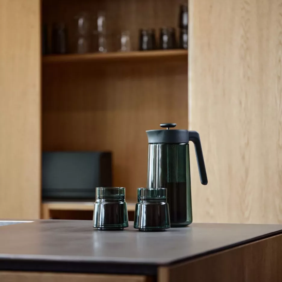 Szklanka z podwójną ścianką JACOB JENSEN 210 ml zielona