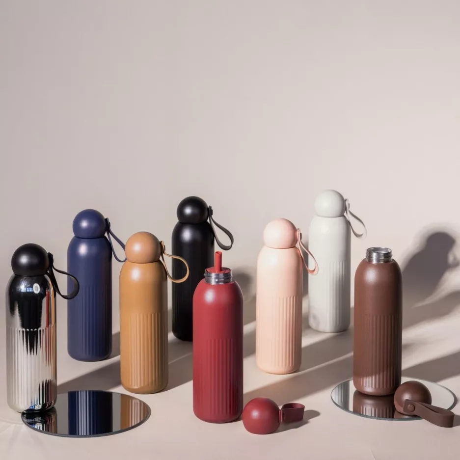 Butelka termiczna SAGAFORM TEKLA 500ml granatowa stal nierdzewna