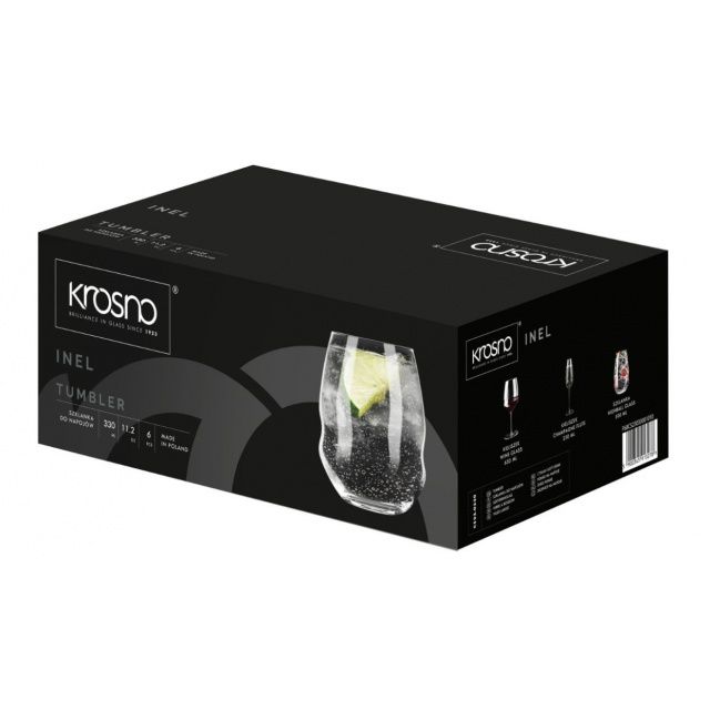 Szklanki do napojów KROSNO INEL 6 szt. 400 ml
