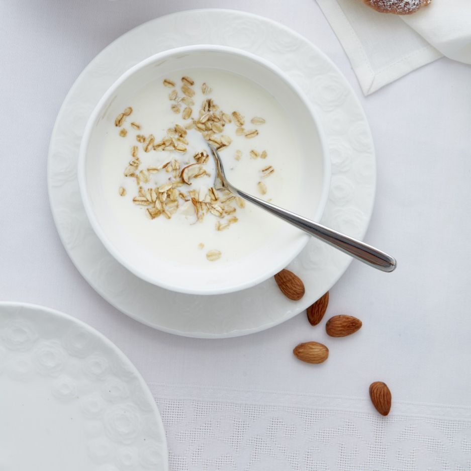 Zestaw śniadaniowy różyczki DUKA SARA 12 elementów porcelana