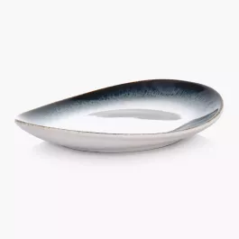 Talerzyk talerz deserowy DUKA TIME DIM 15x13 cm wielokolorowy porcelanowy