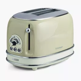 Toster na 2 grzanki ze szczypcami z linii Vintage ARIETE beżowy