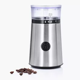 Młynek elektryczny do kawy DUKA BOSSE srebrny stal nierdzewna