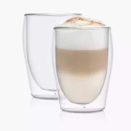 Zestaw szklanek do latte DUKA LISE 300 ml podwójne dno szkło