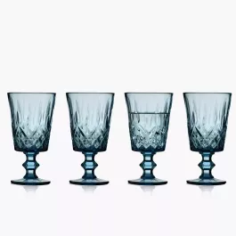 Kieliszki do wina LYNGBY SORRENTO 4 szt. 290 ml niebieskie
