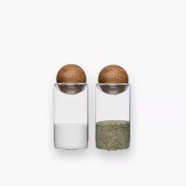 Zestaw do soli i pieprzu z dębowym korkiem 2szt. SAGAFORM NATURE